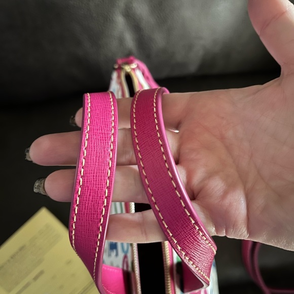 Dooney & Bourke Zip Zip Doodle Rainbow Satchel - Picture 10 of 16